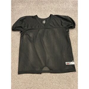 Schutt Football Practice Jersey Youth XL Black Excellent Mesh V-Neck Shirt